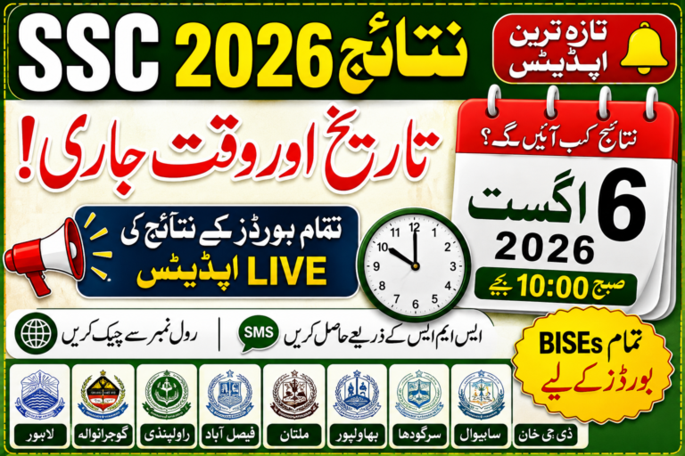 SSC Result 2026 Date & Time Live Updates All BISEs Boards