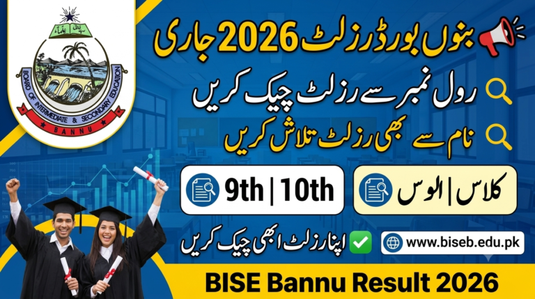 BISE Bannu Board Result 2026